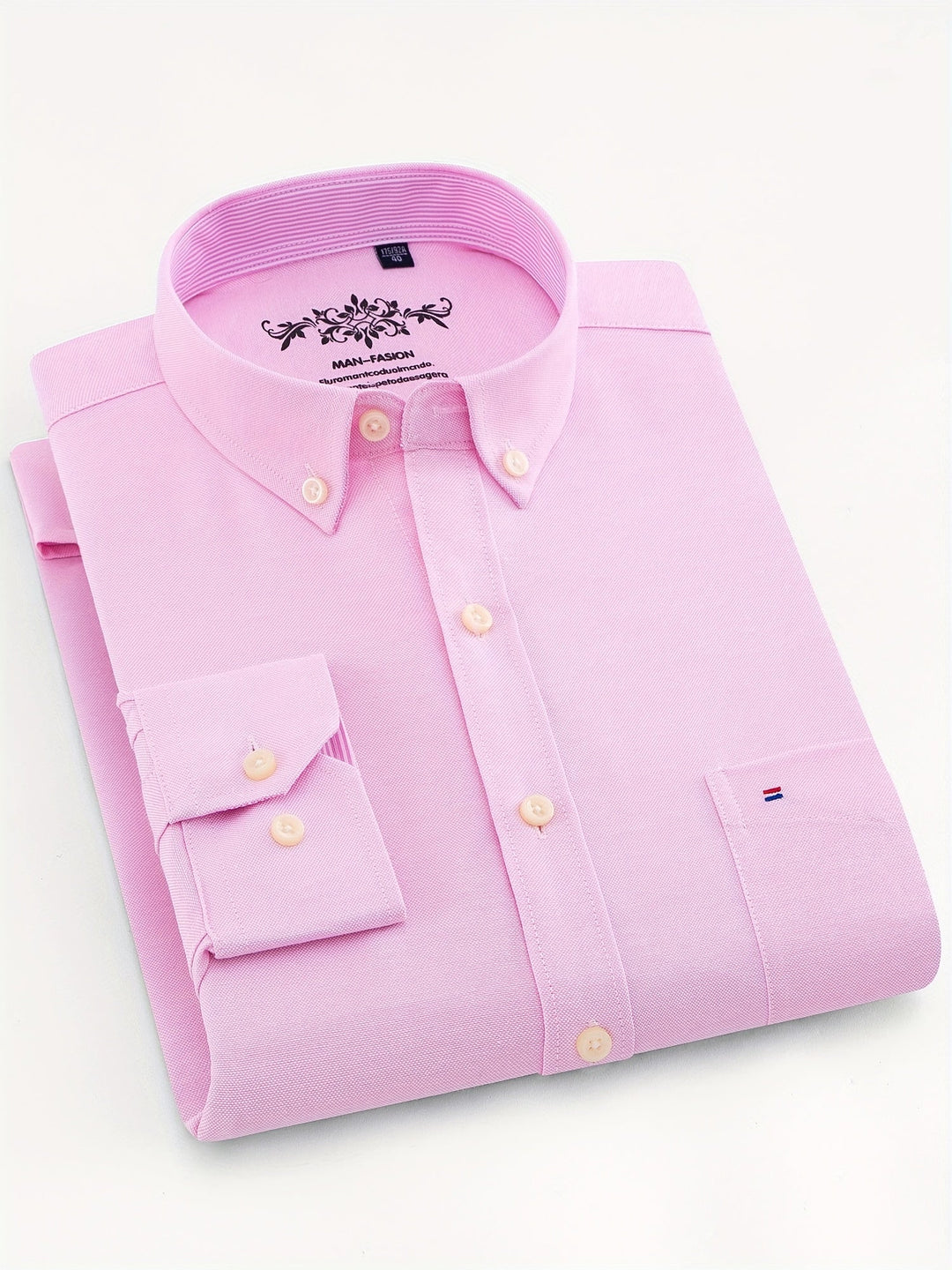 Men's Solid Lapel Pocket Shirt