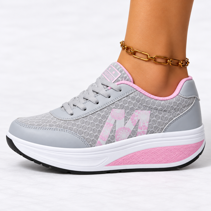 Women's Orthopedic Walking Sneakers with Cushioned Sole – Lightweight Breathable Comfort Shoes