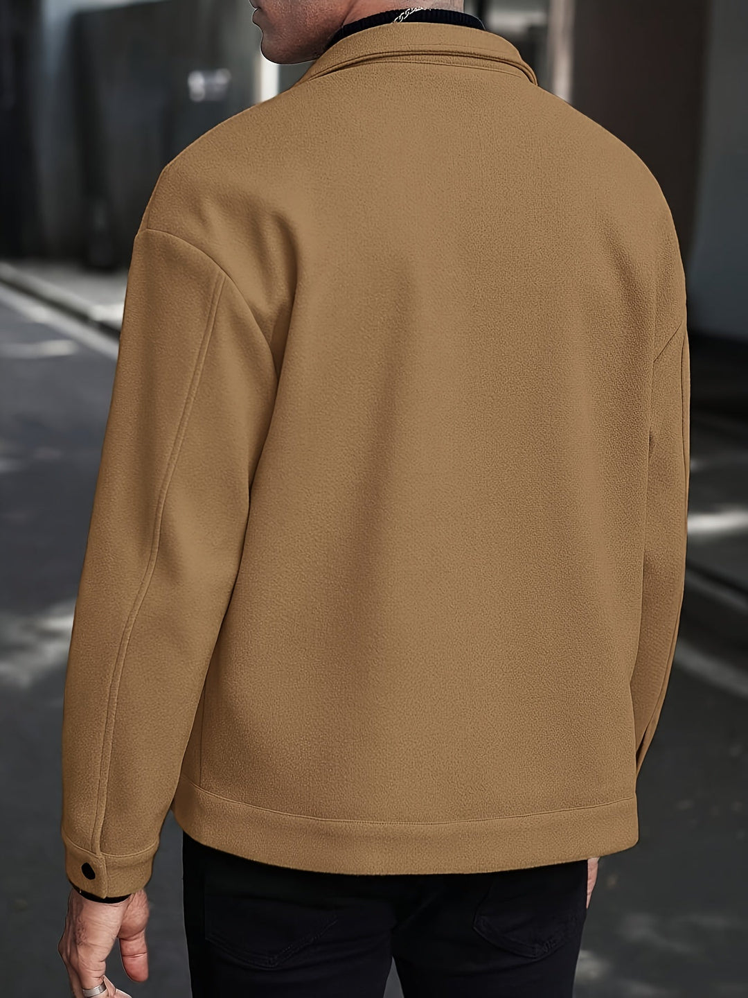 Men's Lapel Polyester Jacket