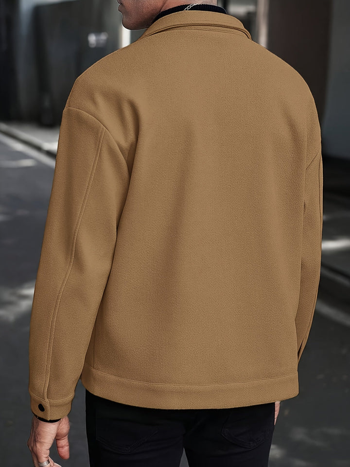Men's Lapel Polyester Jacket