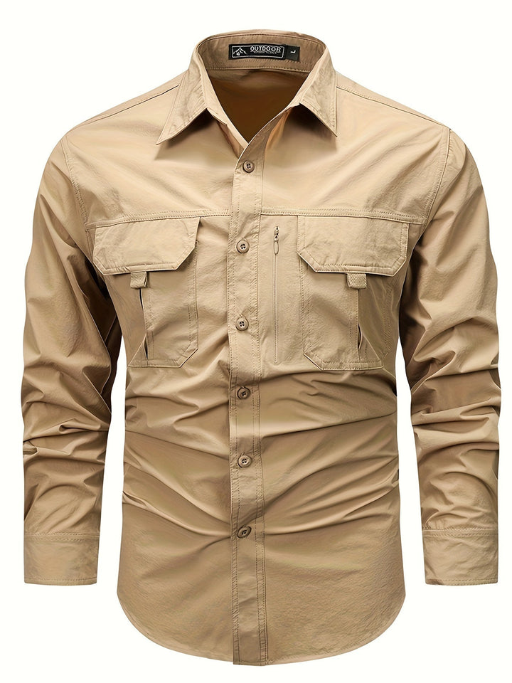 Men's Long Sleeve Cargo Shirt