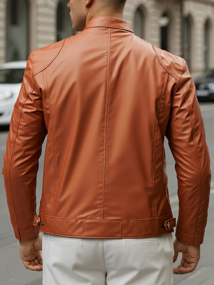Men's Stand Collar Zip Coat