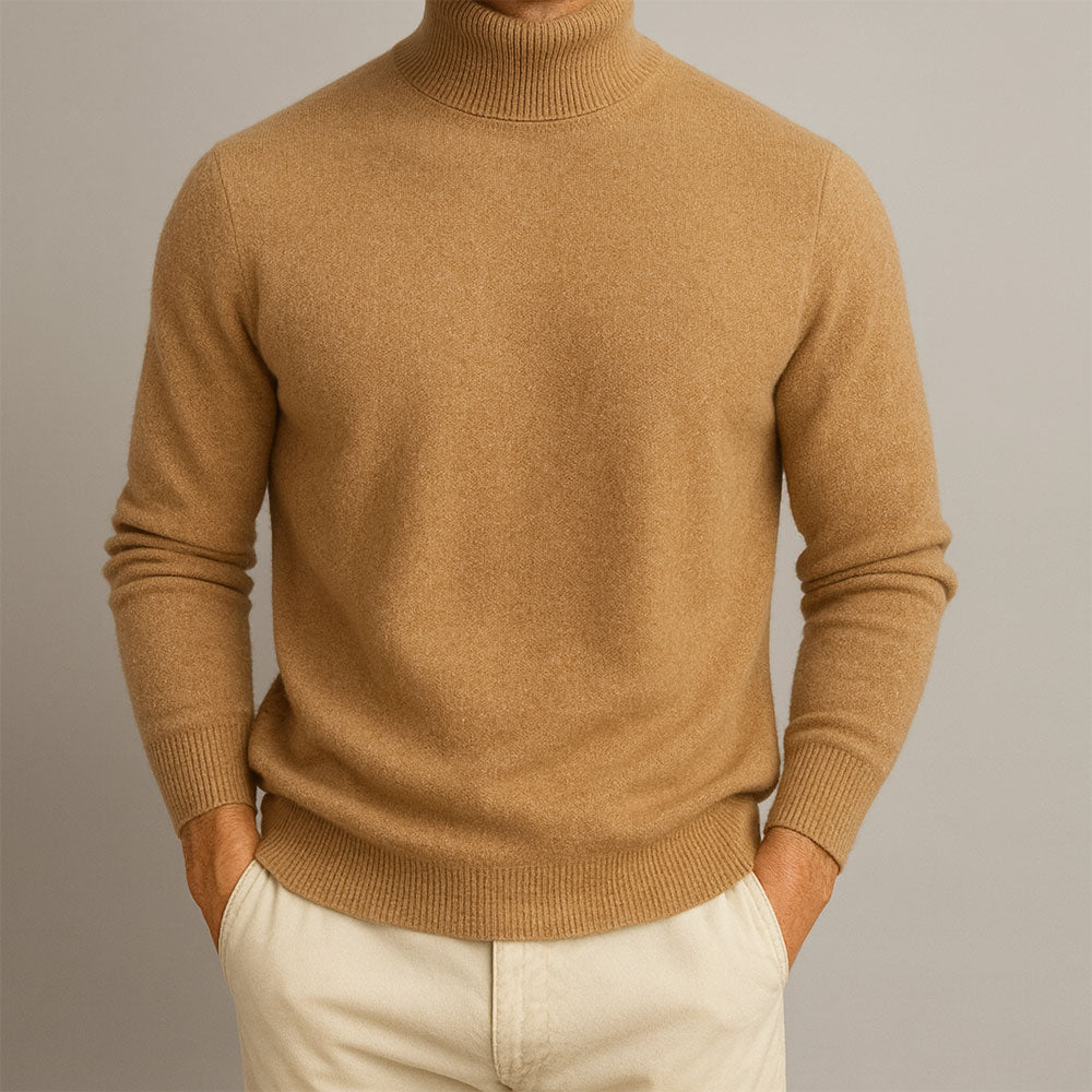 Men's High Collar Sweater
