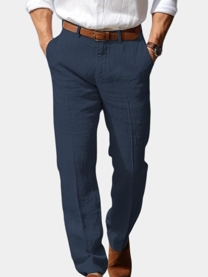 Luxury Men'S Premium Linen Pants (with Belt Loops)