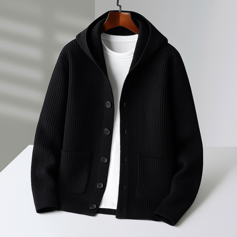 Men's Hooded Cardigan