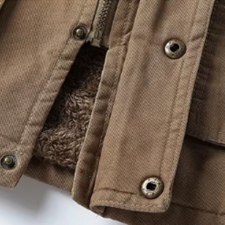 Men's Cotton Zip Front Jacket