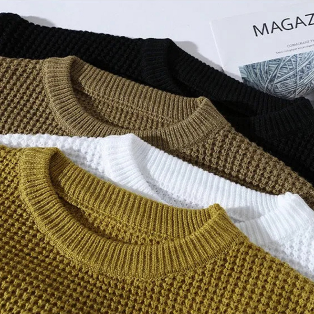 Men's Textured Knit PUllover