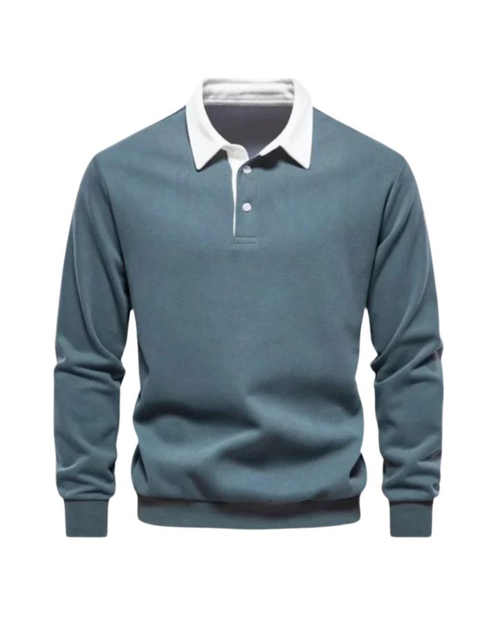 Men's Knit Polo Sweater