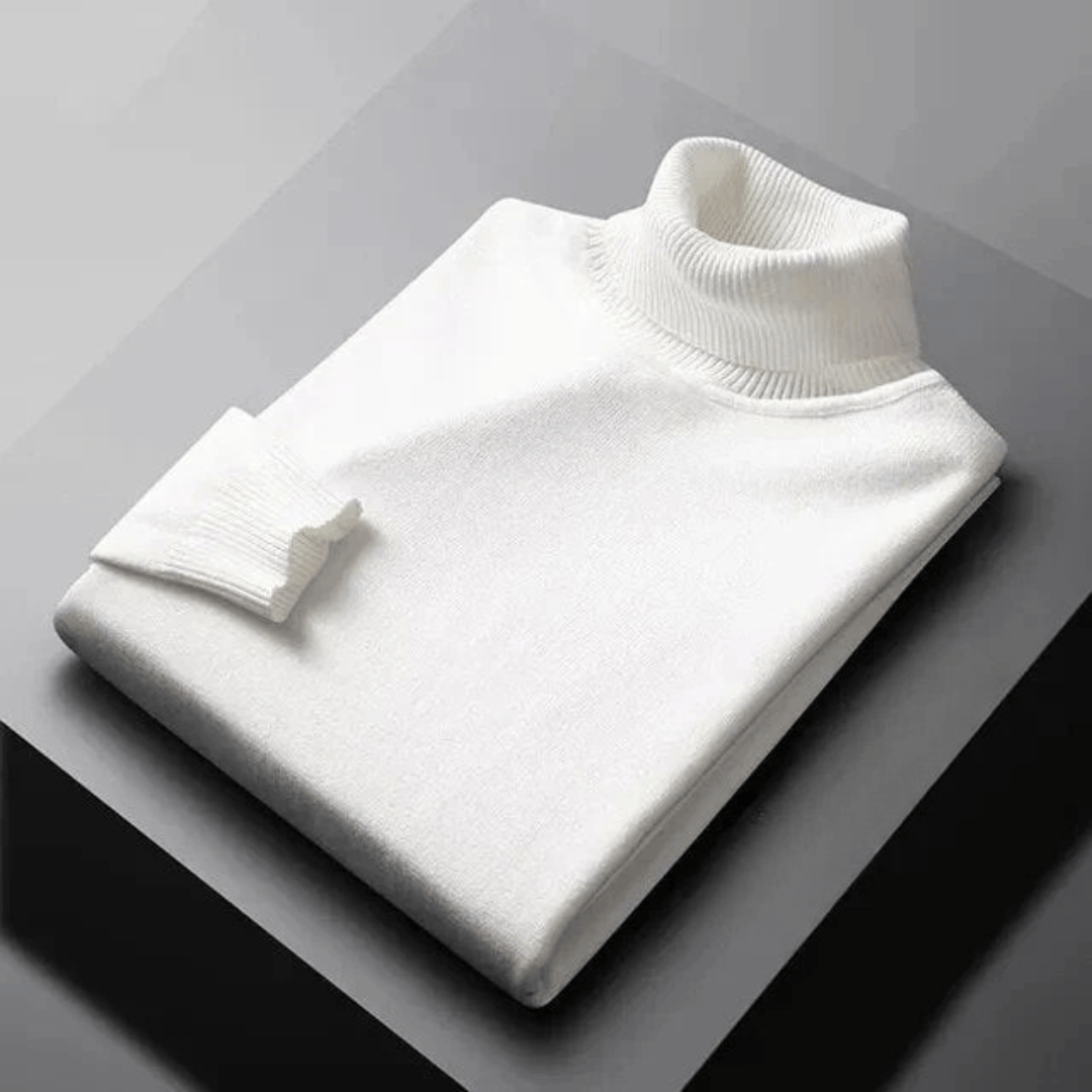 Men's Ribbed Turtleneck Sweater