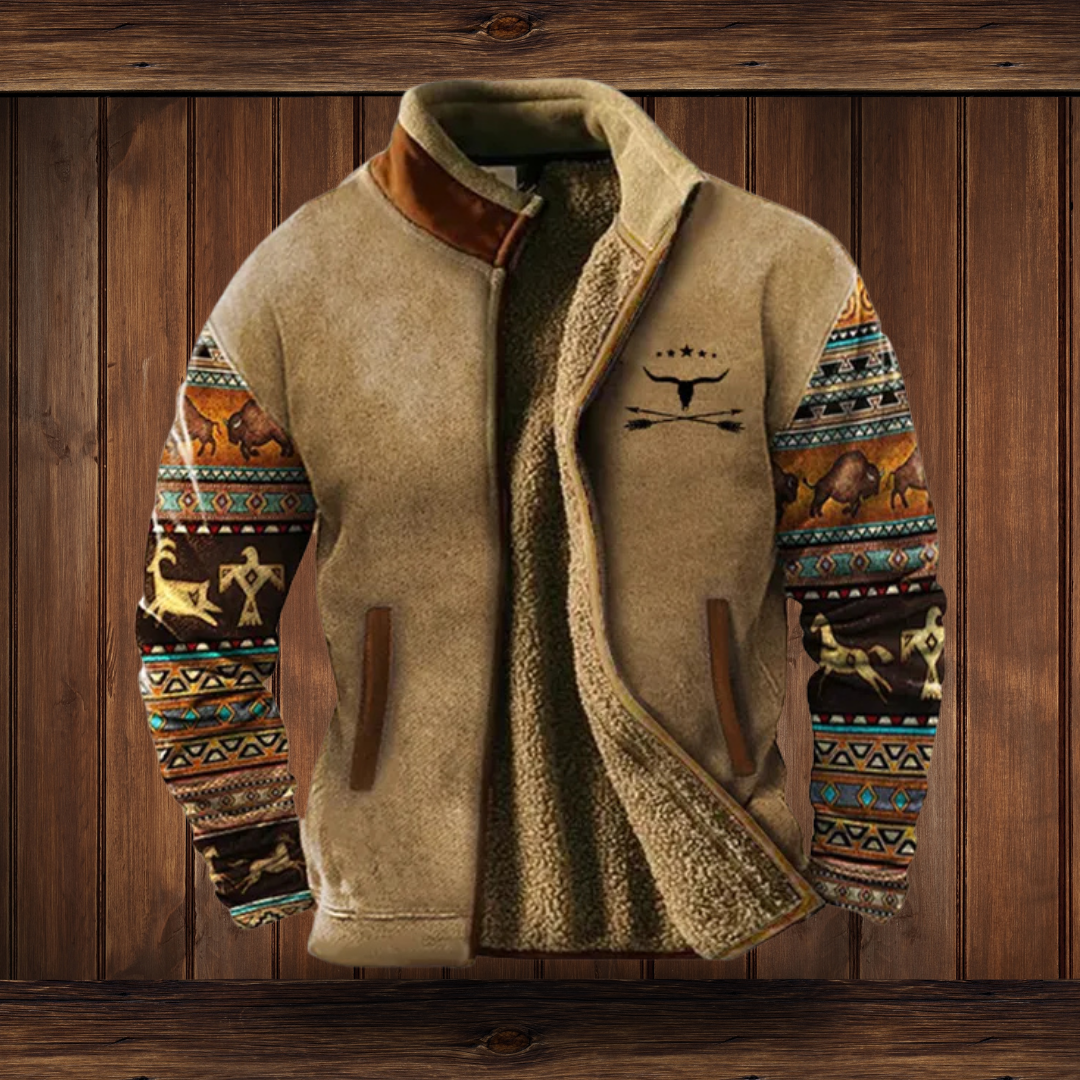 Men's Premium Fleece Outdoor Jacket | Lightweight Insulation | Full Zip Front, Regular Fit | Hiking and Workwear Layer
