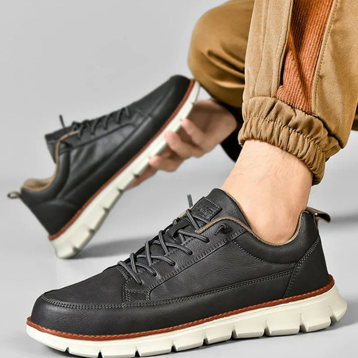 Leather Sneakers with Support