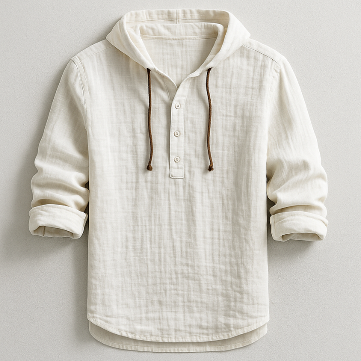 Luxury Men'S Hooded Shirt
