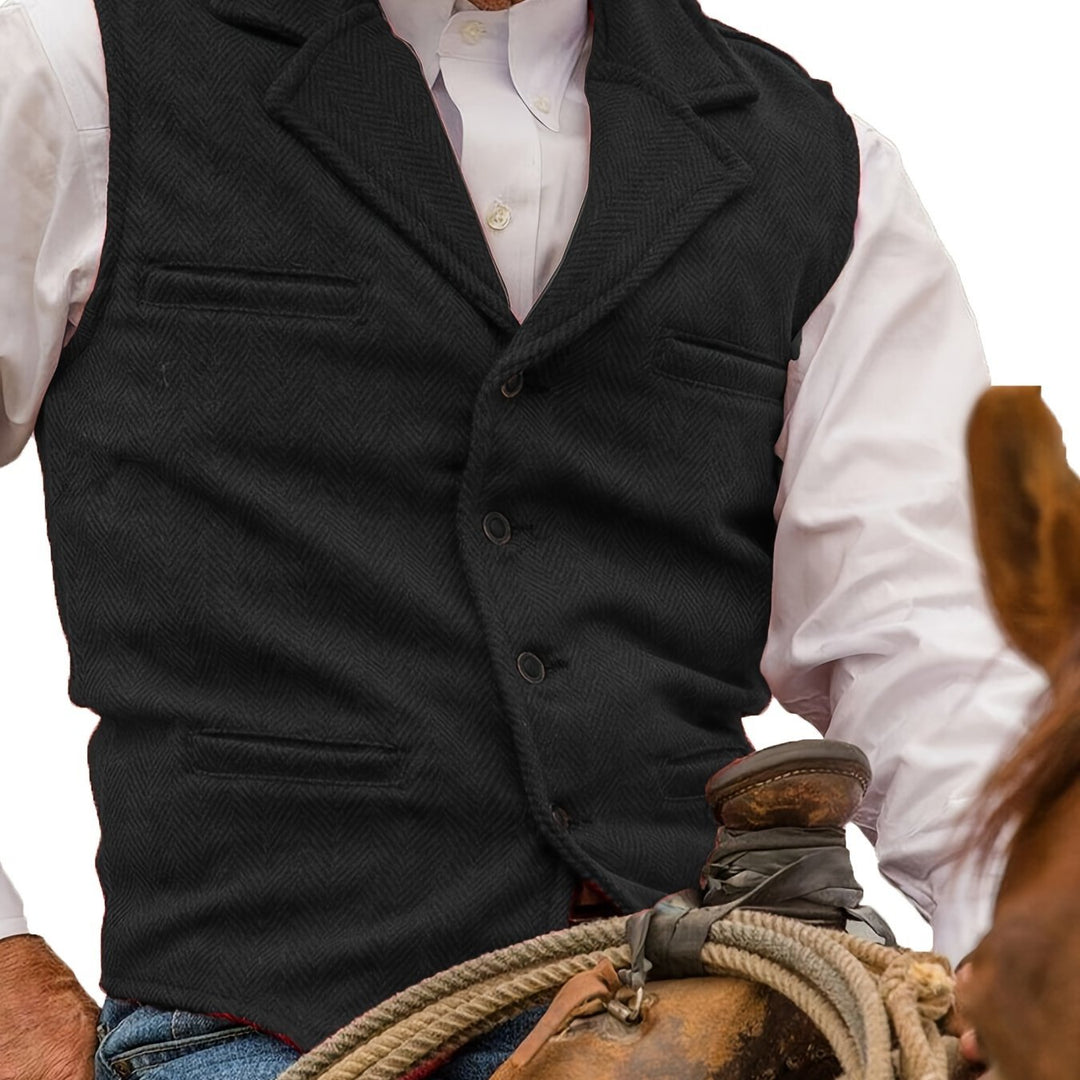 Men's Vintage Wool Blend Vest