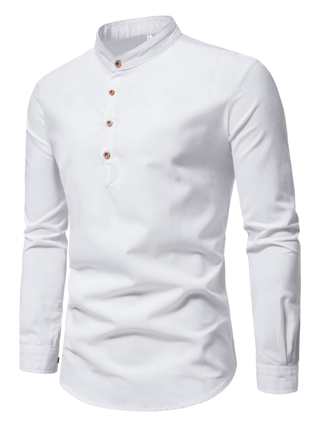 Men's Cotton Half Placket Shirt