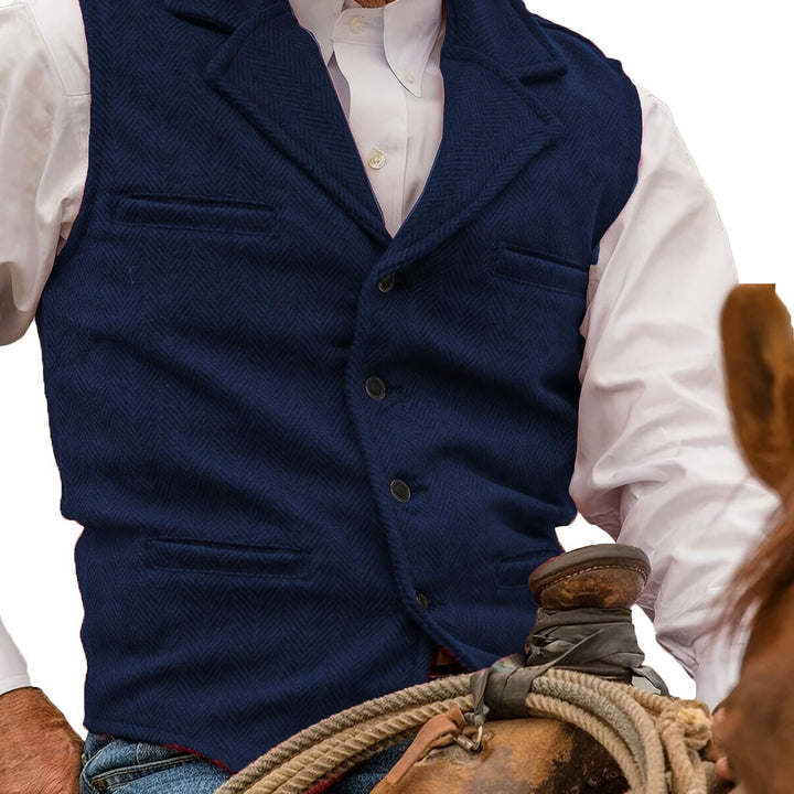 Men's Vintage Wool Blend Vest