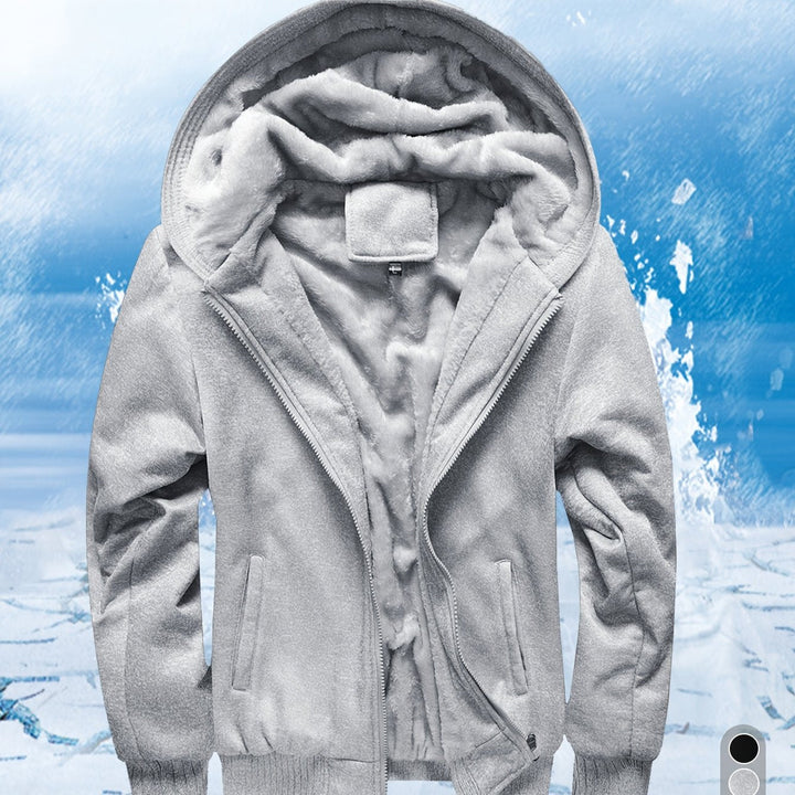 Men's Patchwork Hooded Zip Hoodie