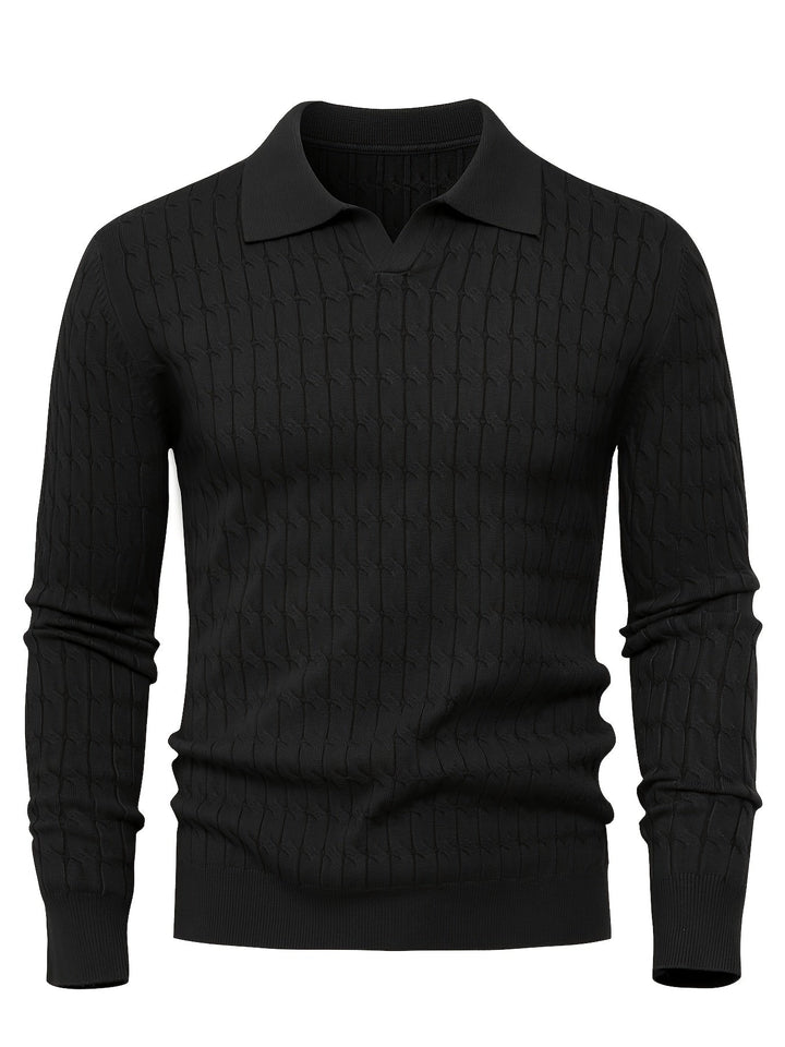 Men's Loose Polo Sweater
