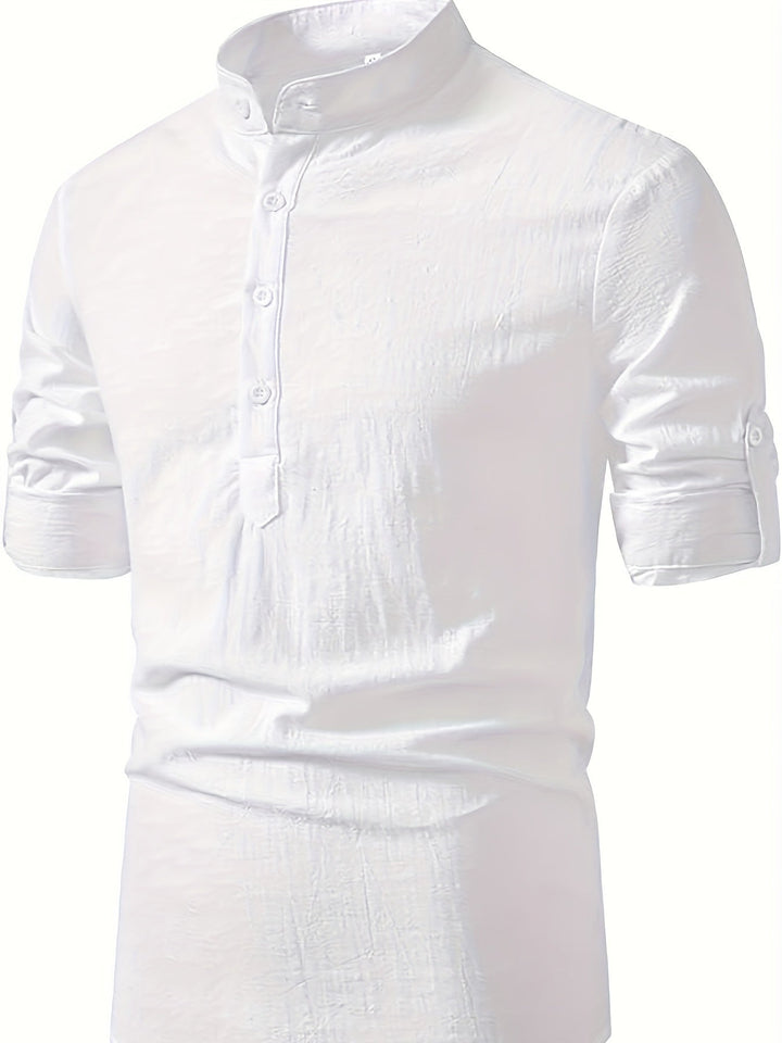 Men's Stand Collar Shirt