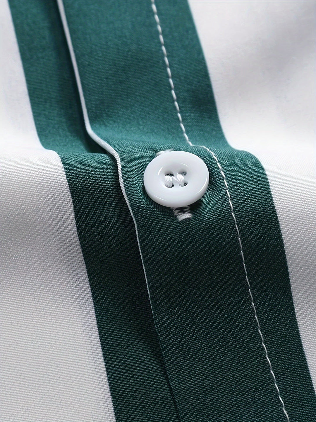 Men's Striped Button Front Shirt