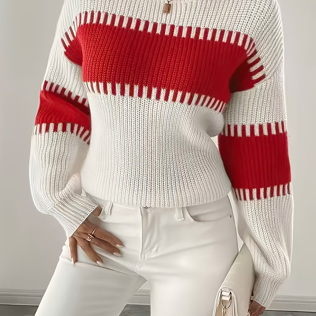 Adelaide | Color-Block Striped Sweater