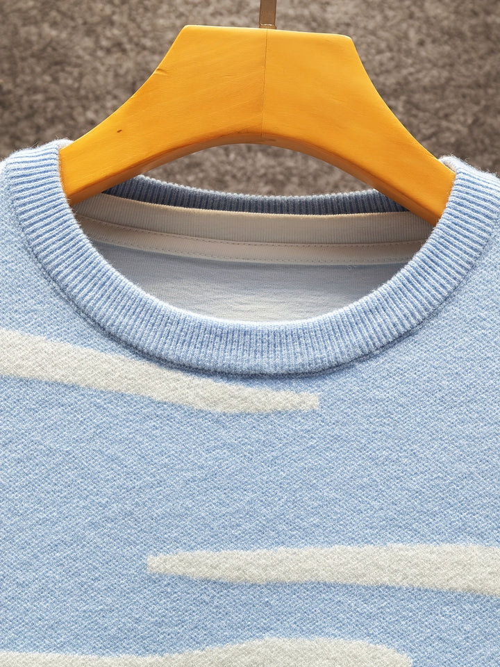 Dorian | Pastoral Scene Crew Neck Sweater