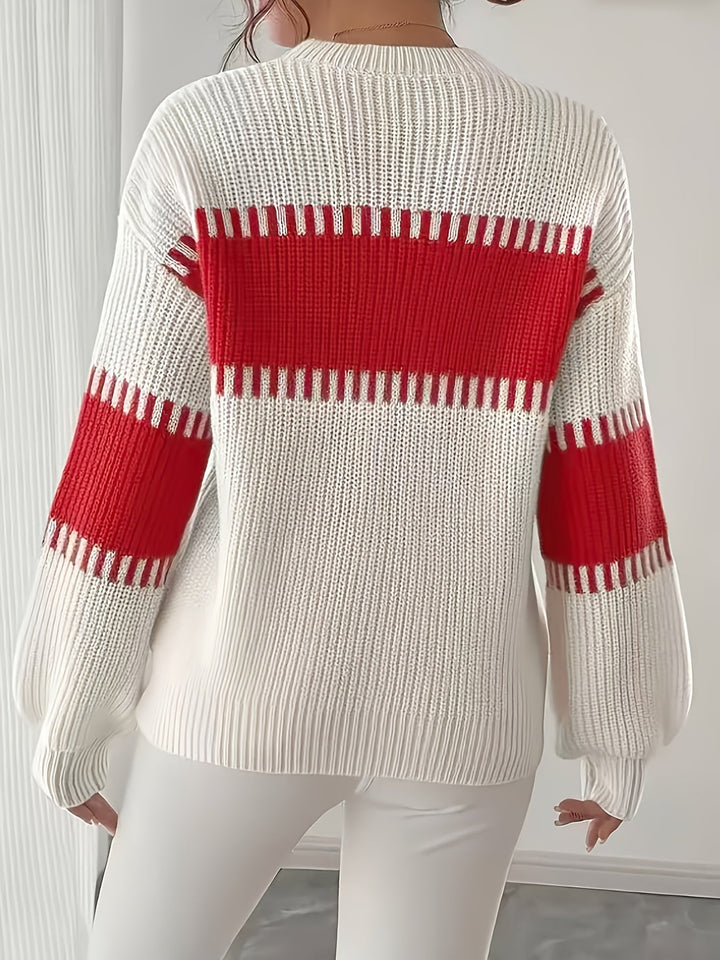 Adelaide | Color-Block Striped Sweater