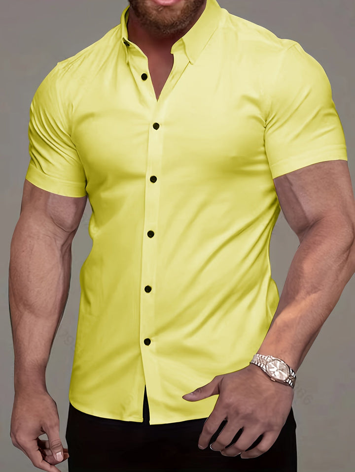Men's Solid Color Shirt
