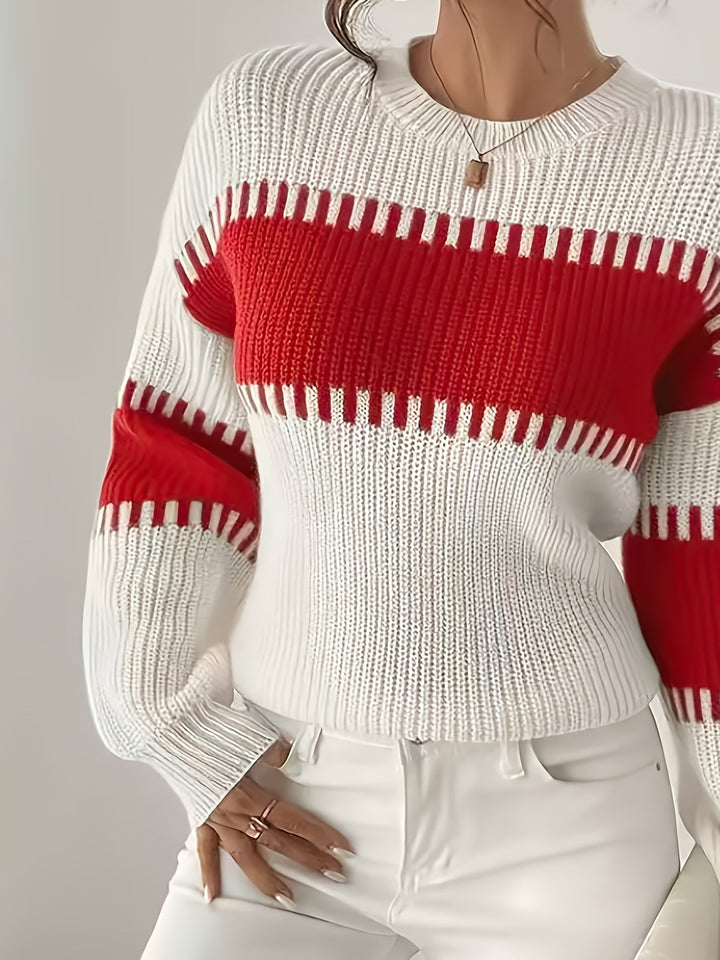 Adelaide | Color-Block Striped Sweater