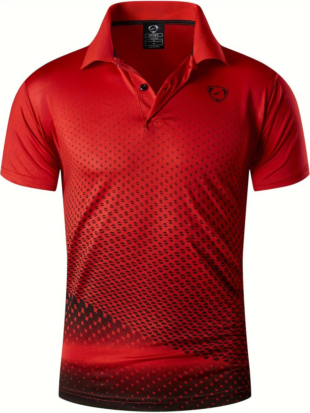 Men's Sport Print Polo Shirt
