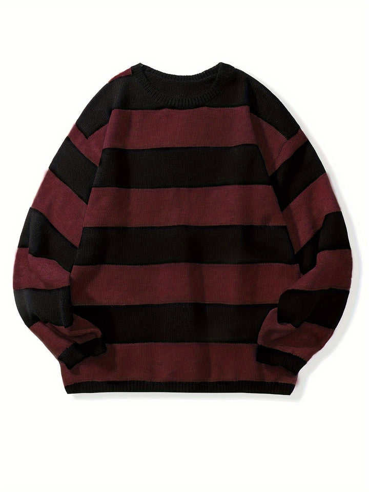 Men's Striped Knit PUllover
