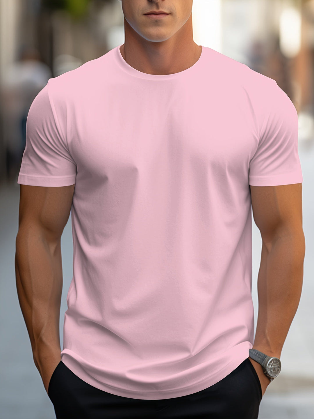 Men's Basic Crew Neck T-Shirt
