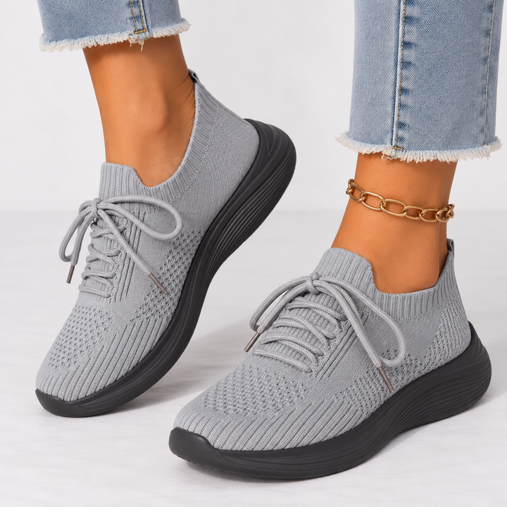 Women's Orthopedic Walking Shoes – Breathable Knit & Cushioned Sole