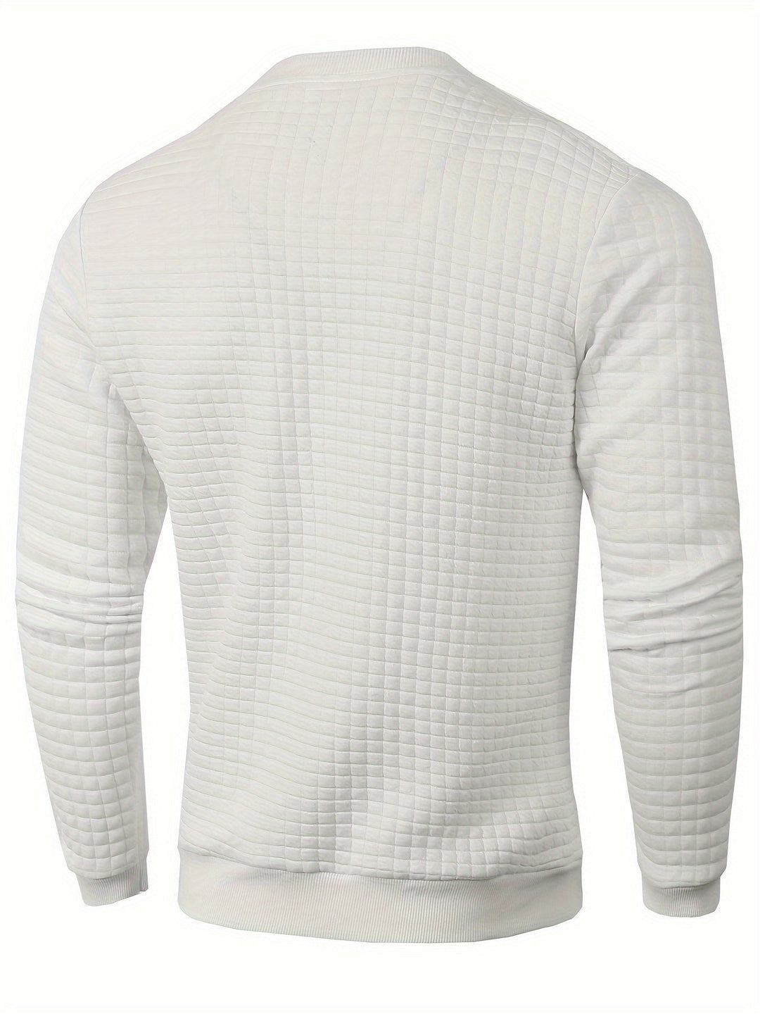 Men's Plaid Crew Neck Sweatshirt
