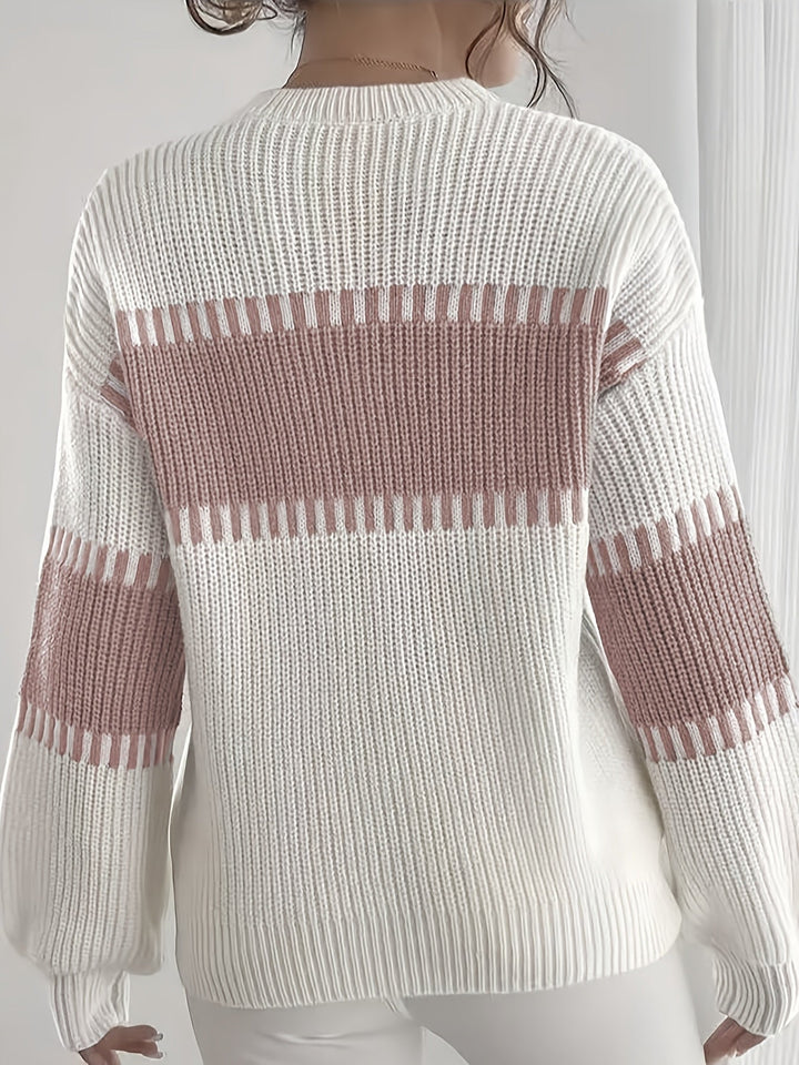 Adelaide | Color-Block Striped Sweater