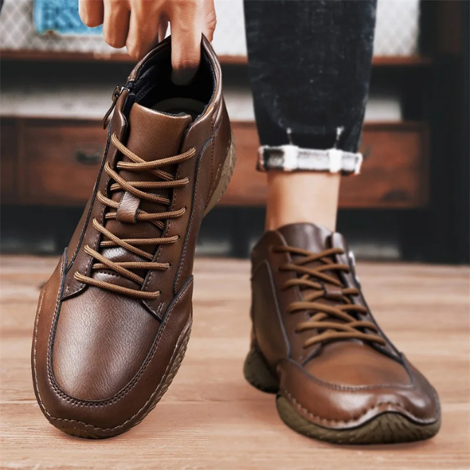 Men's Rugged Leather Boots