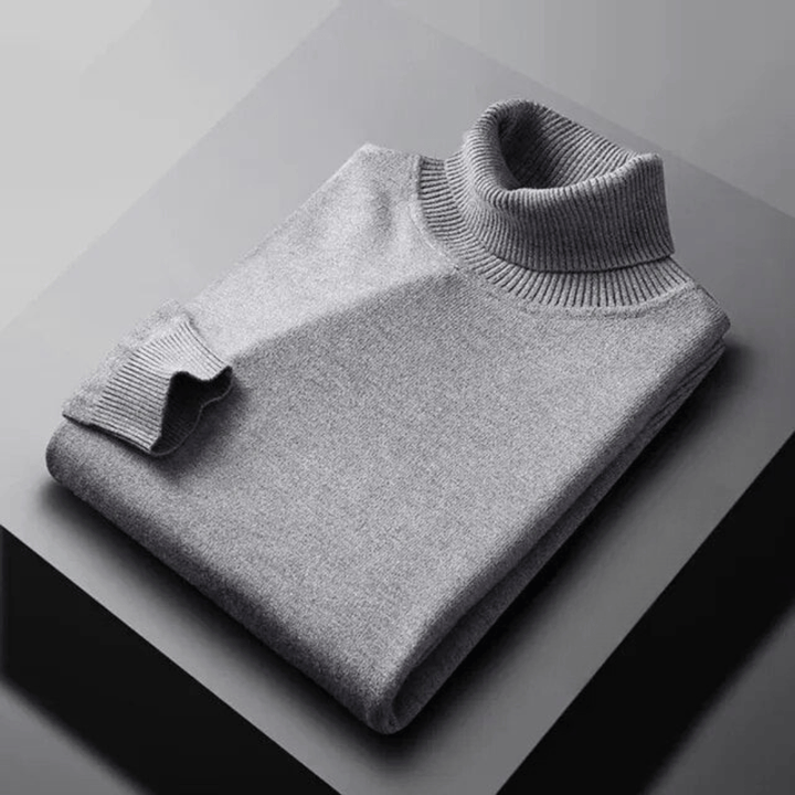 Men's Ribbed Turtleneck Sweater