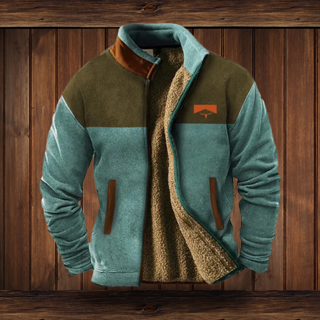 Men's Premium Fleece Outdoor Jacket | Lightweight Insulation | Full Zip Front, Regular Fit | Hiking and Workwear Layer