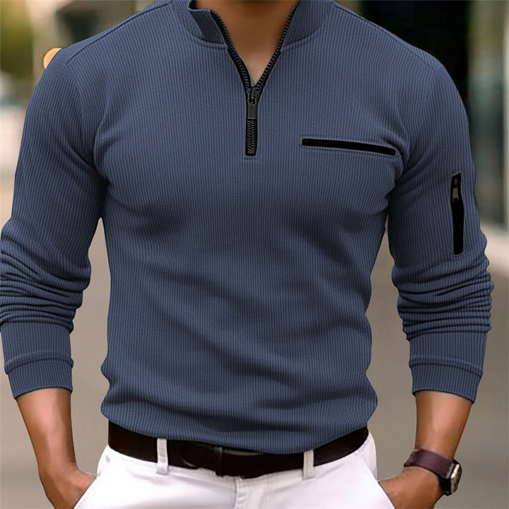 Men's Zip Collar Shirt