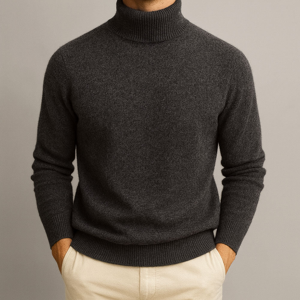 Men's High Collar Sweater