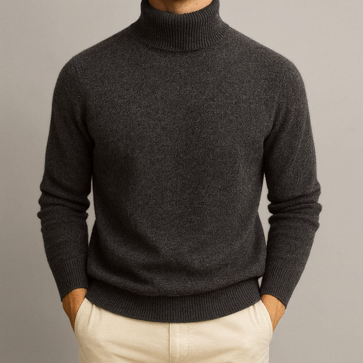 Men's High Collar Sweater