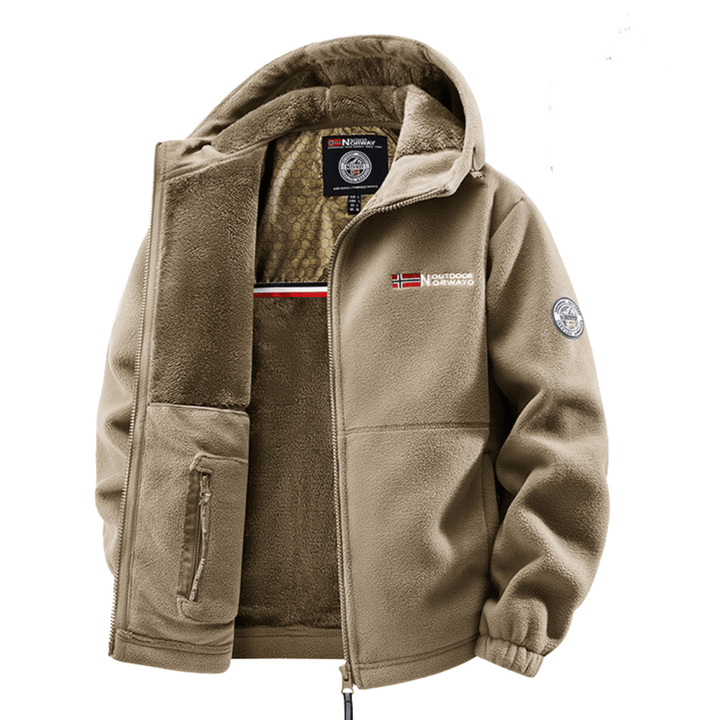 Men's Insulated Fleece Bomber Jacket