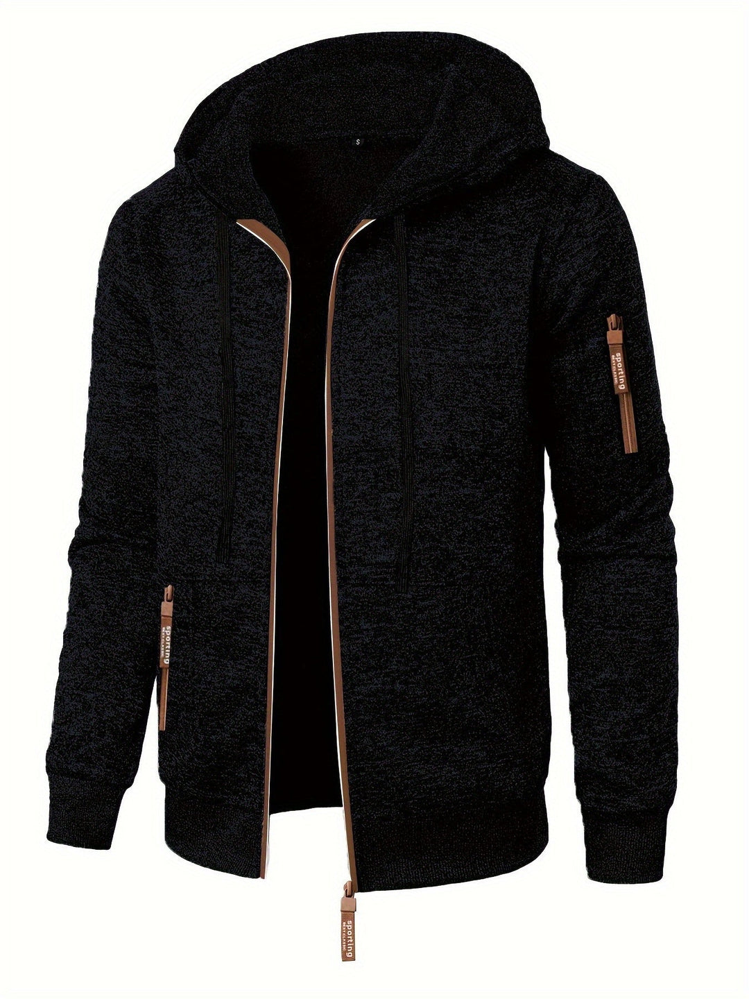 Men's Hooded Zip Knit Sweater