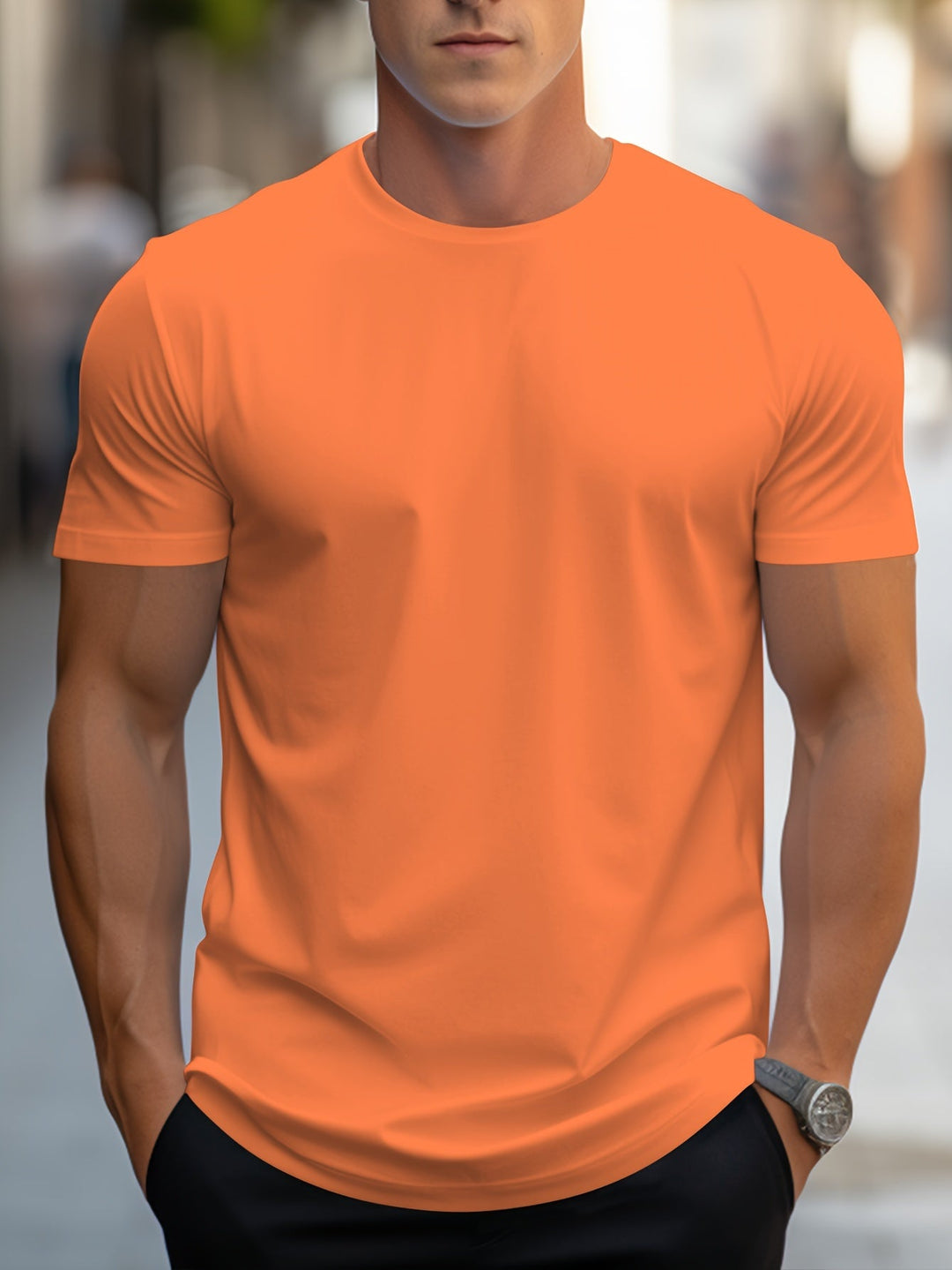Men's Basic Crew Neck T-Shirt