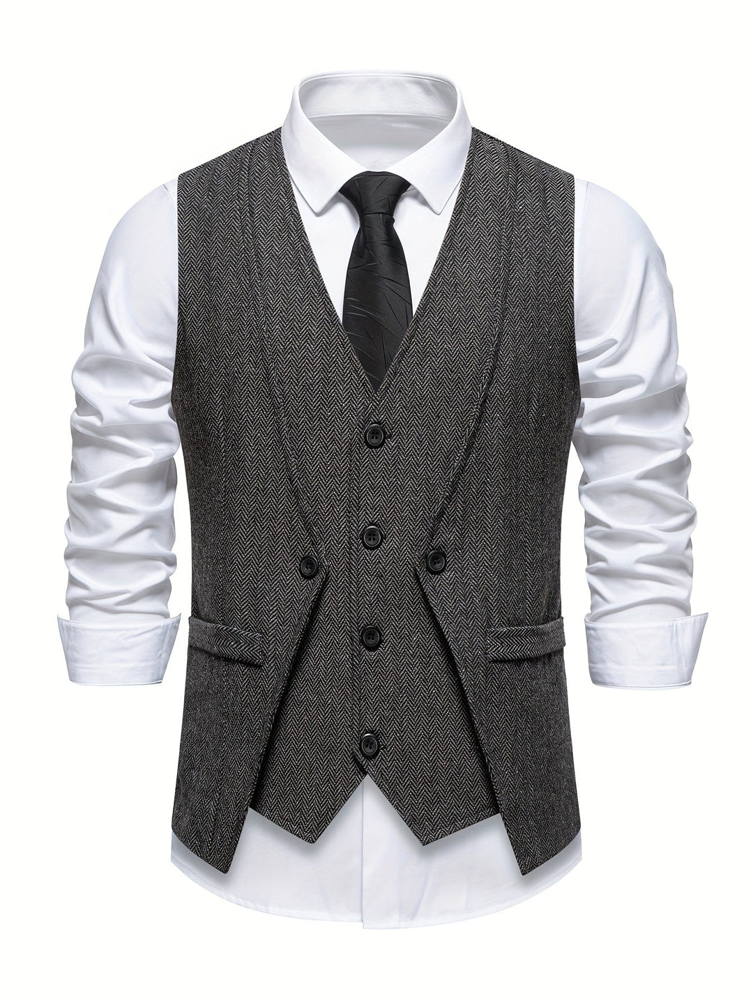 Men's Vintage Button Vest