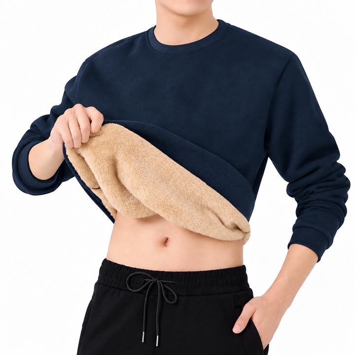 Men's Fleece Crew Neck Sweatshirt