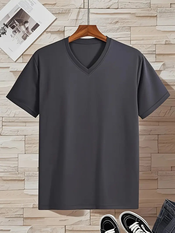 Men's Casual V-Neck T-Shirt