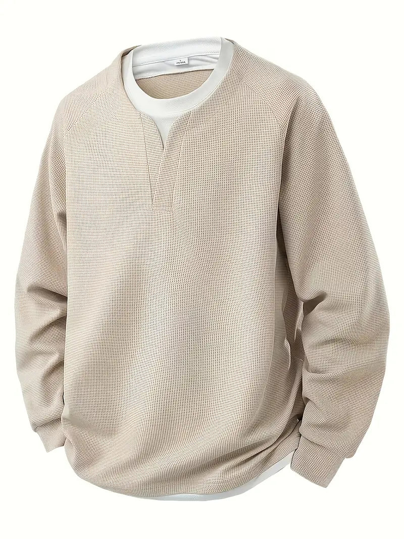Men'S Layered Long Sleeve Shirt