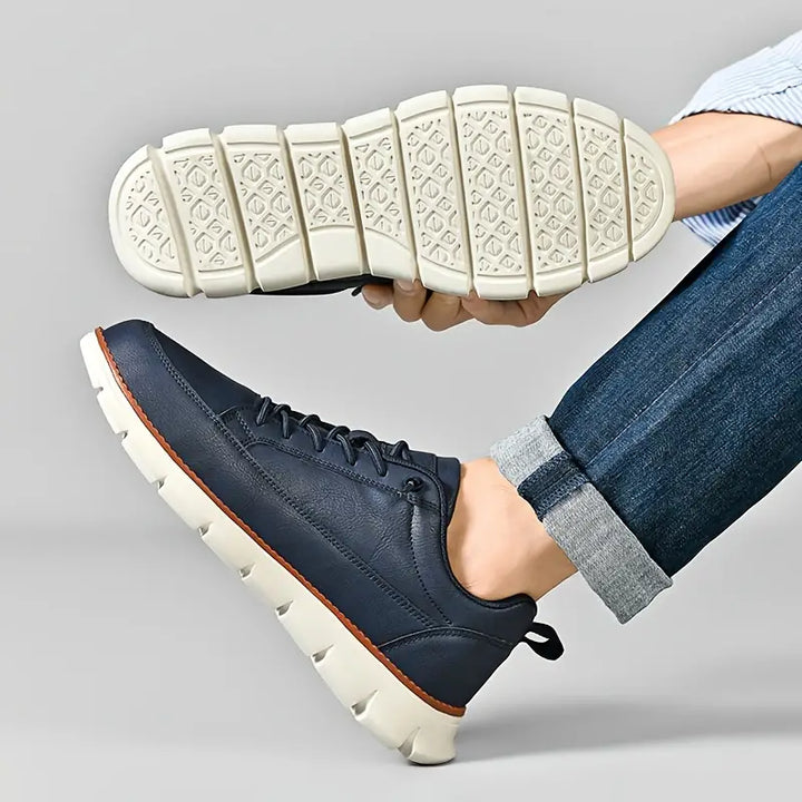 Leather Sneakers with Support