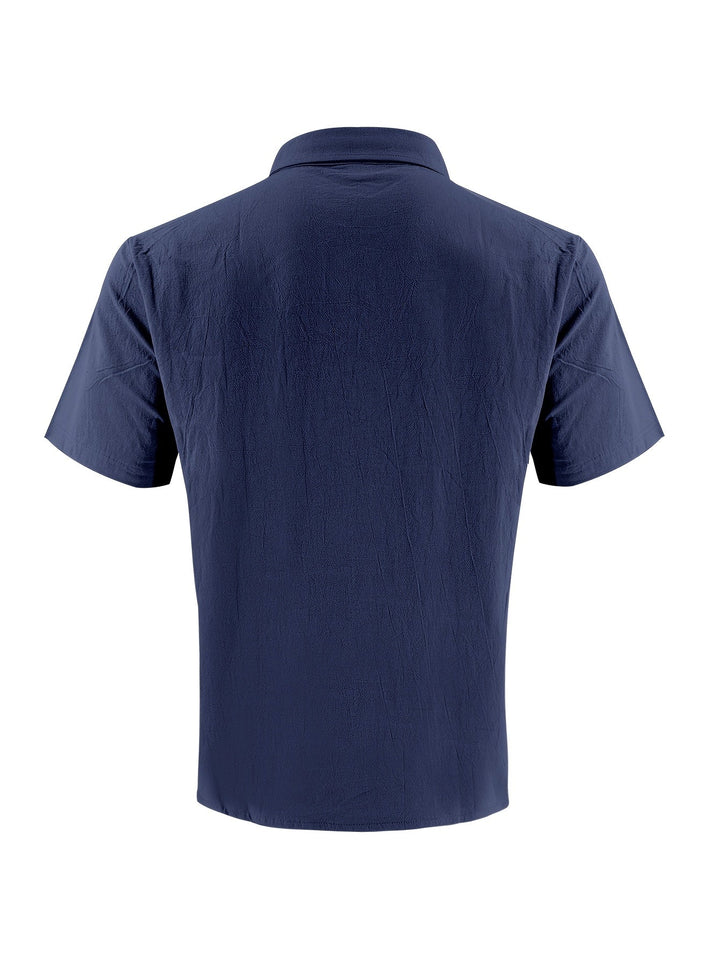 Men's Cotton Henley Shirt
