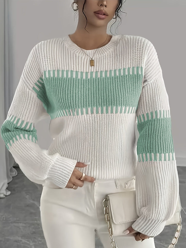 Adelaide | Color-Block Striped Sweater